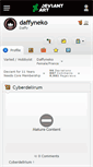 Mobile Screenshot of daffyneko.deviantart.com