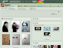 Tablet Screenshot of hepatice.deviantart.com