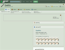 Tablet Screenshot of oyashiro.deviantart.com