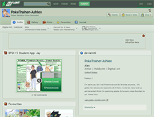 Tablet Screenshot of poketrainer-ashlex.deviantart.com