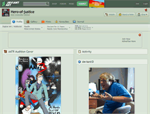 Tablet Screenshot of hero-of-justice.deviantart.com