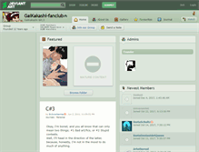 Tablet Screenshot of gaikakashi-fanclub.deviantart.com