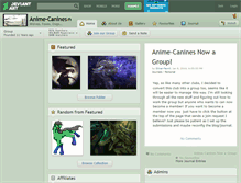 Tablet Screenshot of anime-canines.deviantart.com