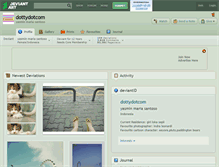 Tablet Screenshot of dottydotcom.deviantart.com