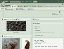 Tablet Screenshot of beewee.deviantart.com