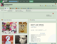 Tablet Screenshot of op-bisounours.deviantart.com