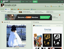 Tablet Screenshot of grenadierjorinde.deviantart.com