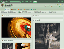 Tablet Screenshot of dammitmel.deviantart.com