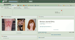 Desktop Screenshot of devonbates.deviantart.com