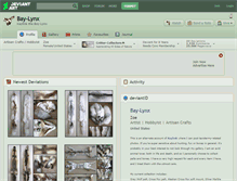 Tablet Screenshot of bay-lynx.deviantart.com