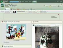 Tablet Screenshot of garci-the-raccoon.deviantart.com