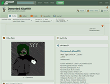 Tablet Screenshot of demented-alice010.deviantart.com