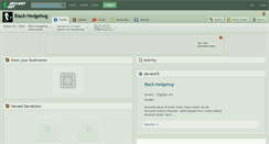 Desktop Screenshot of black-hedgehog.deviantart.com