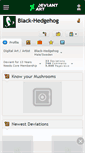 Mobile Screenshot of black-hedgehog.deviantart.com