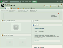 Tablet Screenshot of black-hedgehog.deviantart.com