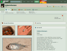 Tablet Screenshot of hiddeninthestars.deviantart.com
