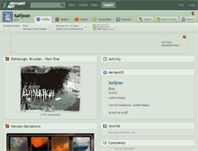 Tablet Screenshot of kalijean.deviantart.com