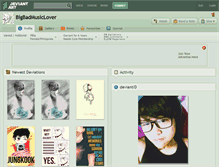Tablet Screenshot of bigbadmusiclover.deviantart.com