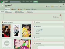 Tablet Screenshot of barragan89.deviantart.com