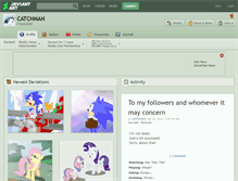 Tablet Screenshot of catchman.deviantart.com