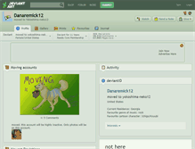 Tablet Screenshot of danaremick12.deviantart.com
