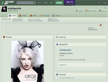 Tablet Screenshot of mishkamink.deviantart.com