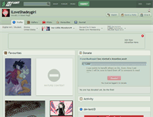 Tablet Screenshot of iloveshadeygirl.deviantart.com