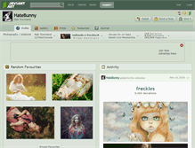 Tablet Screenshot of hatebunny.deviantart.com