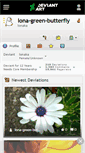 Mobile Screenshot of lona-green-butterfly.deviantart.com