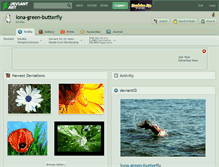 Tablet Screenshot of lona-green-butterfly.deviantart.com