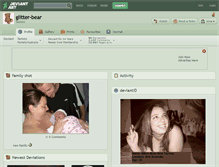 Tablet Screenshot of glitter-bear.deviantart.com