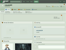 Tablet Screenshot of mdude009.deviantart.com