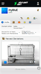 Mobile Screenshot of myblue.deviantart.com
