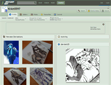 Tablet Screenshot of kram5597.deviantart.com