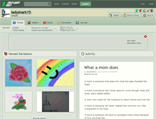 Tablet Screenshot of ladyshark15.deviantart.com