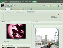 Tablet Screenshot of mellolovescocoa.deviantart.com