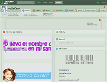 Tablet Screenshot of ivettecaro.deviantart.com
