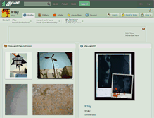 Tablet Screenshot of iflay.deviantart.com