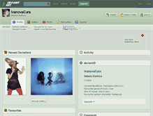 Tablet Screenshot of ivanovacura.deviantart.com