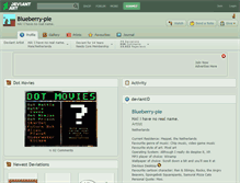 Tablet Screenshot of blueberry-pie.deviantart.com