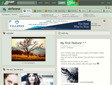 Tablet Screenshot of akitaranai.deviantart.com