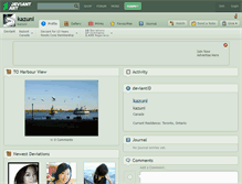 Tablet Screenshot of kazuni.deviantart.com