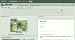 Desktop Screenshot of cobaltsdream.deviantart.com
