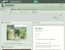 Tablet Screenshot of cobaltsdream.deviantart.com