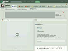 Tablet Screenshot of dakkuo.deviantart.com