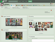 Tablet Screenshot of cdcblanc.deviantart.com