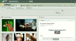 Desktop Screenshot of coldfang22.deviantart.com