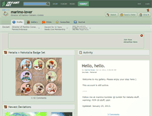 Tablet Screenshot of marimo-lover.deviantart.com