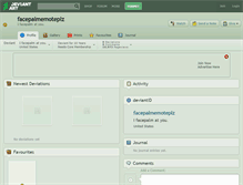 Tablet Screenshot of facepalmemoteplz.deviantart.com