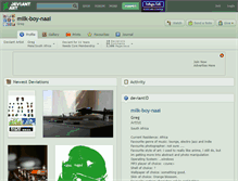 Tablet Screenshot of milk-boy-naai.deviantart.com
